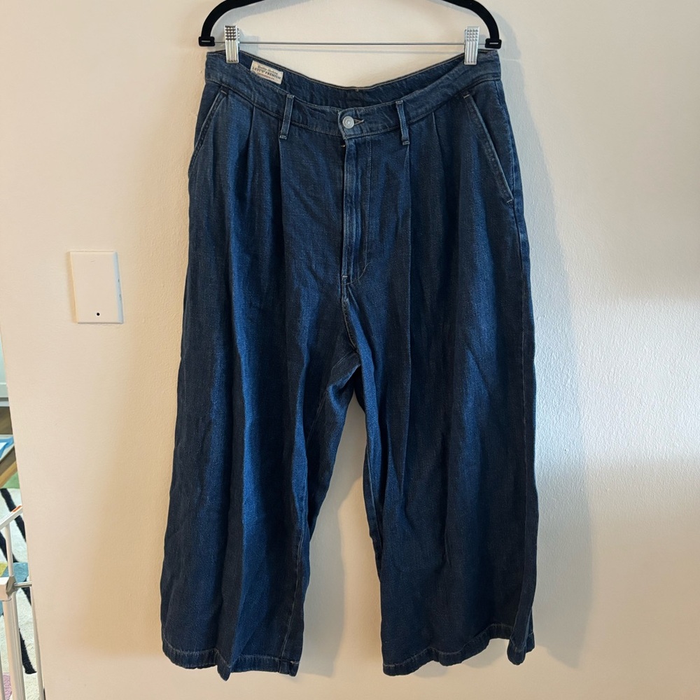 Levi's Wide-Leg Denim Culottes- 32